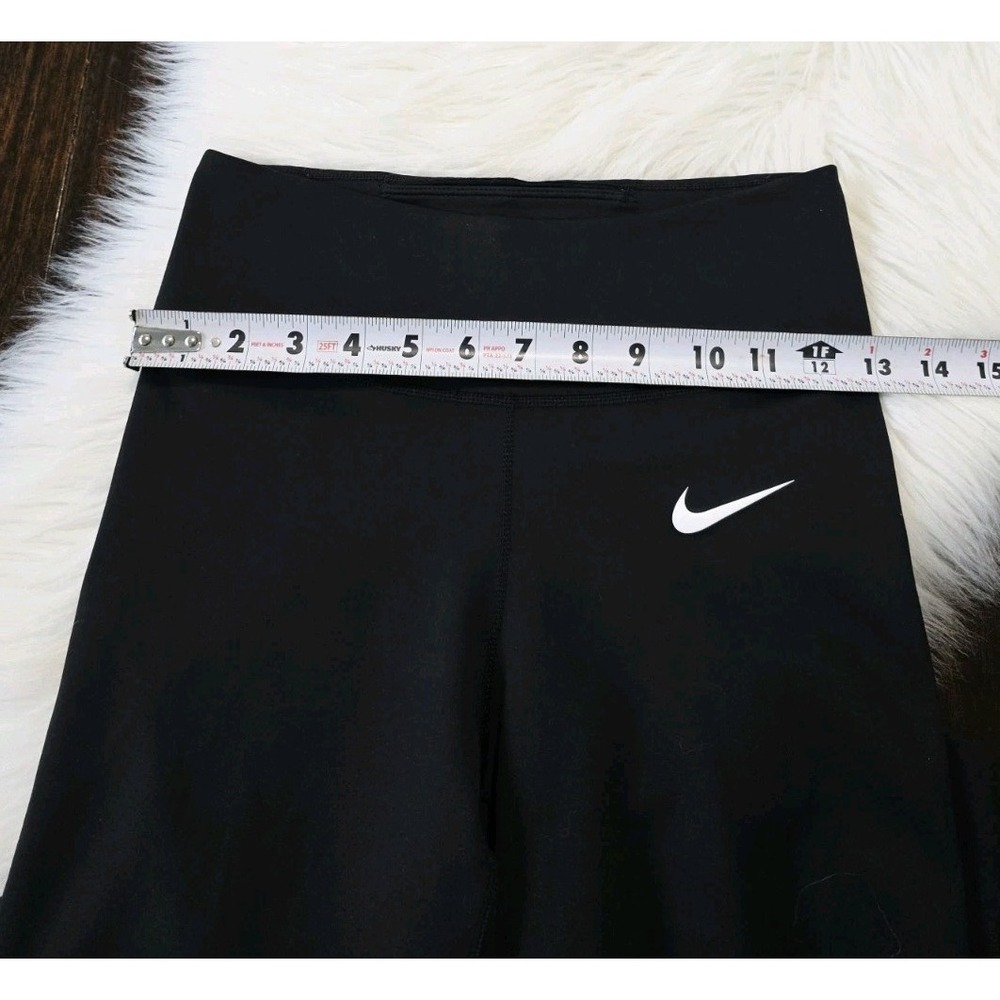 Nike Dri-Fit Mid Rise Leggings Women's Size Small Black - Picture 6 of 8